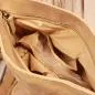 Preview: Boho Handtasche Beige Wildleder – Fransen Umhängetasche Leder - umhaengetasche handtasche leder fransen klein beige