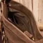 Preview: Leder Handtasche Dunkelbraun – Boho Umhängetasche Wildleder - umhaengetasche handtasche leder fransen klein dunkelbraun