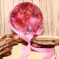 Preview: Umhängetasche rosa Kinder rund Schmetterlinge - umhaengetasche kinder rund rosa schmetterlinge bunt handtasche