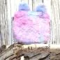Preview: Umhängetasche Kinder plüsch Katze lila-rosa mit glitzer Schleife - umhaengetasche kindertasche hase bunt glitzer krone