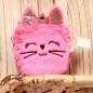 Preview: Umhängetasche Kinder plüsch pink mit glitzer Ohren - Krone - umhaengetasche kindertasche hase rosa glitzer krone