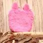 Preview: Umhängetasche Kinder plüsch pink mit glitzer Ohren - Krone - umhaengetasche kindertasche hase rosa glitzer krone