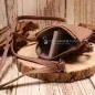 Preview: Geöffnetes Hauptfach der braunen Ledertasche mit hochwertigem Innenfutter.