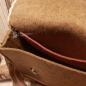 Preview: Trachten Filztasche Beige-Rosa – Handmade Umhängetasche mit Edelweiß
