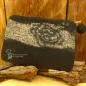 Preview: Mäppchen filz Blumenmotiv schwarz