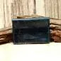 Preview: Kartenetui Visitenkartenetui Businesscard Holder Leder Türkis Blau Glatt Handmade 10cm