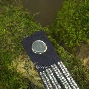 Wildleder-Optik Armband Strass