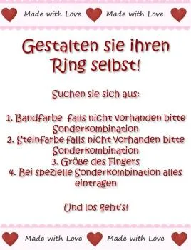Anleitung Gestaltung Damenring