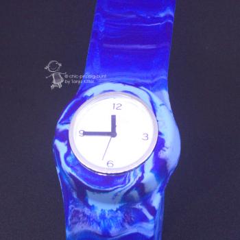 Armbanduhr Slappstixx Silikon blau