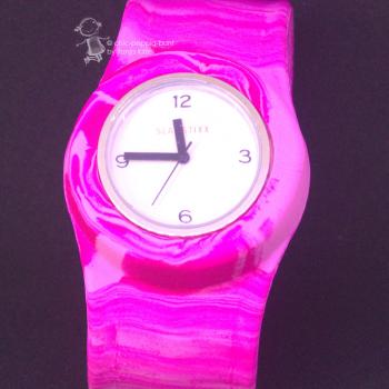 Armbanduhr Slappstixx camouflage rosa