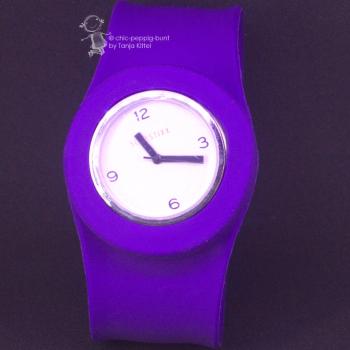 Armbanduhr Slappstixx Silikon violett