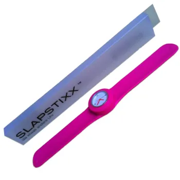 Armbanduhr SlappStixx blau uni - Armbanduhr Slappstixx pink