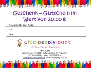 20 € Geschenkgutschein