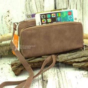 kleine Handtasche-Geldbeutel in altrosa