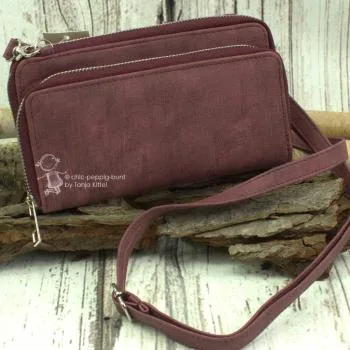 kleine Handtasche-Geldbeutel in rot