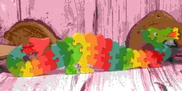 3D Drache ein Puzzle mit Buchstaben