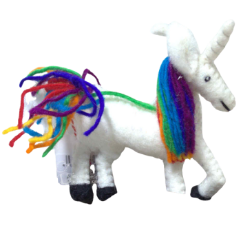 Schlüsselanhänger Filz Einhorn