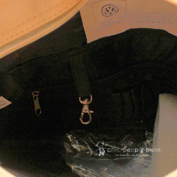 Umhängetasche VW T1 Bus 1 Fach Kunstleder rot-creme