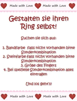 Anleitung Gestaltung Damenring