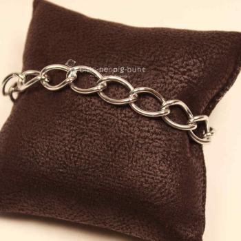 Bettelarmband versilbert Gliederarmband XXL