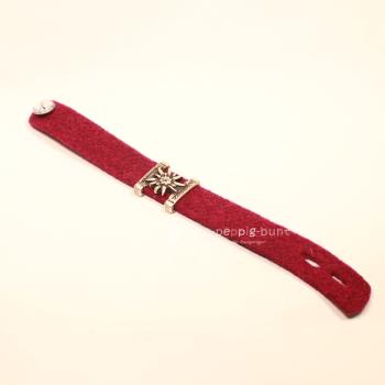 Trachten Armband dunklrot