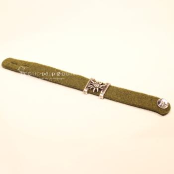 Trachten Armband olive