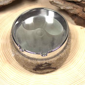 Windaschenbecher beige mit Hirschmotiv Windaschenbecher beige mit Hirschmotiv