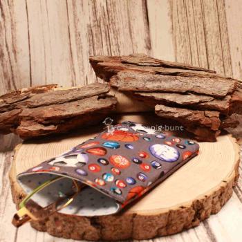 Brillenetui Stoff bunt Fussball - Billiardkugeln - Basketball