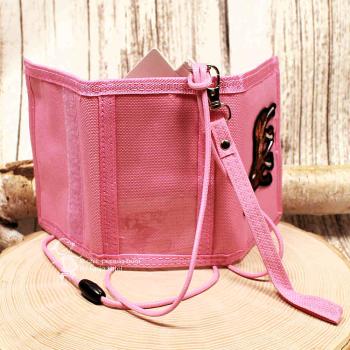 Kinder-Brustbeutel mit süßem Fohlen-Motiv in Rosa & Braun