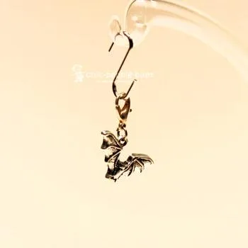 Charms Anhänger Helloween Fledermaus - charms anhaenger fledermaus versilbert helloween fasching karabiner