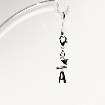 Charmsanhänger Grill rund versilbert