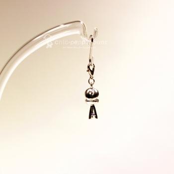 Charmsanhänger Grill rund versilbert