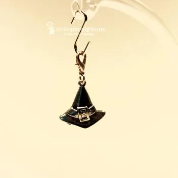 Charms Anhänger Helloween Hexenhut - charms anhaenger hexen hut versilbert helloween fasching karabiner
