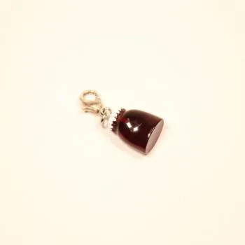 Charms Anhänger mini Nutella Glas braun - charms anhaenger nutella glas braun versilbert