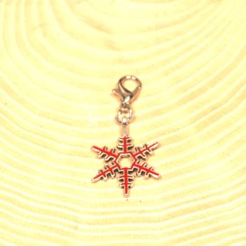 Schmuck-set Ohrringe mit Charmsanhänger Schneeflocke