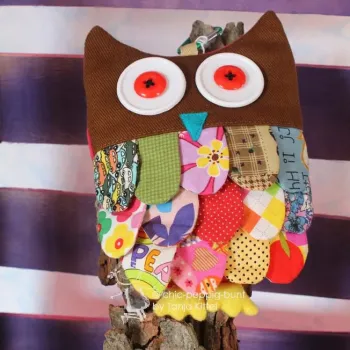 Monsterbag-Tasche Eule bunt - einkaufstasche eule bunt