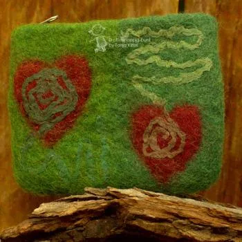 Mäppchen filz bunt