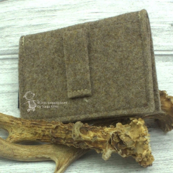 Geldbeutel mit Edelweiss in beige