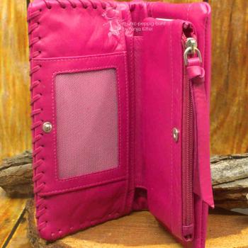 Geldbeutel echtes Leder pink