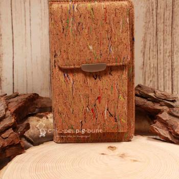 Handtasche - Geldbeutel Kork mit Handyfach hellbraun