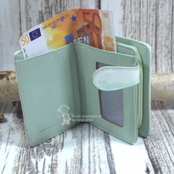kleiner mint farbiger Geldbeutel