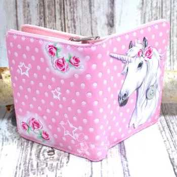 rosa Geldbeutel klein mit Einhorn