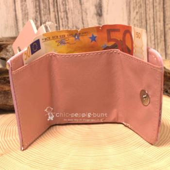 Geldbeutel mini - abwaschbar - Eulen Pärchen Motiv