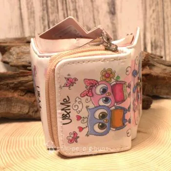 Geldbeutel mini - abwaschbar - Eule Motive