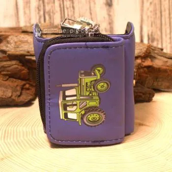 Geldbeutel mini - abwaschbar - Bulldozer Motiv