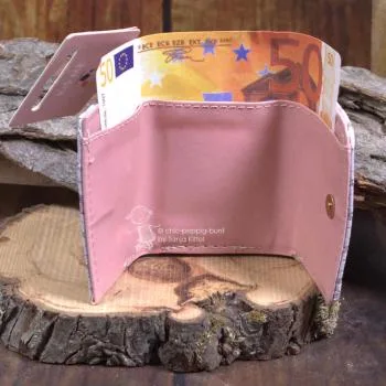 Geldbeutel mini - abwaschbar  in rosa
