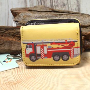 Geldbeutel mini mit Motiv Feuerwehrauto