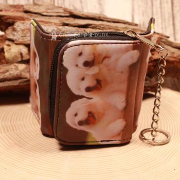 Geldbeutel mit Hund Foto Motiv