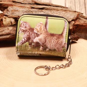 Geldbeutel mit  Katze Motiv