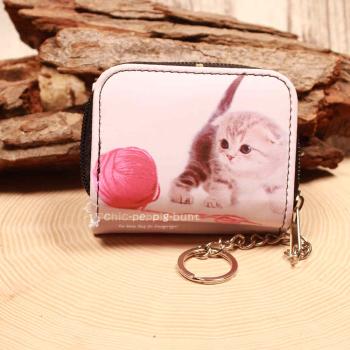 Geldbeutel mit  Katze Motiv